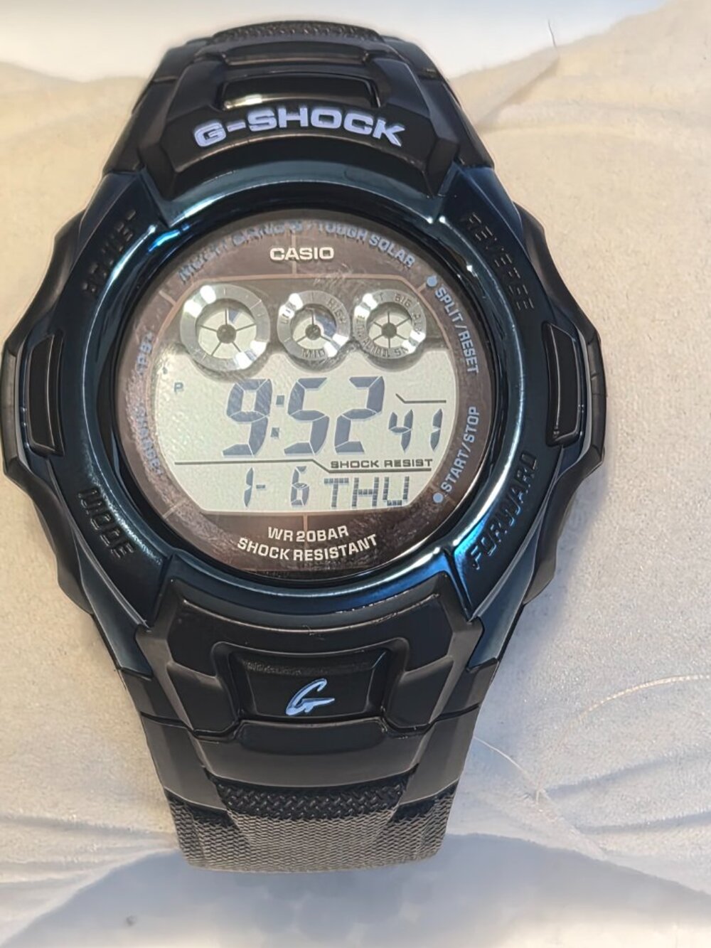 Casio G Shock Digital Tough Solar Blue and black